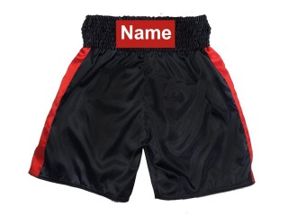 Personalised Boxing Trunks : KNBSH-033-Black